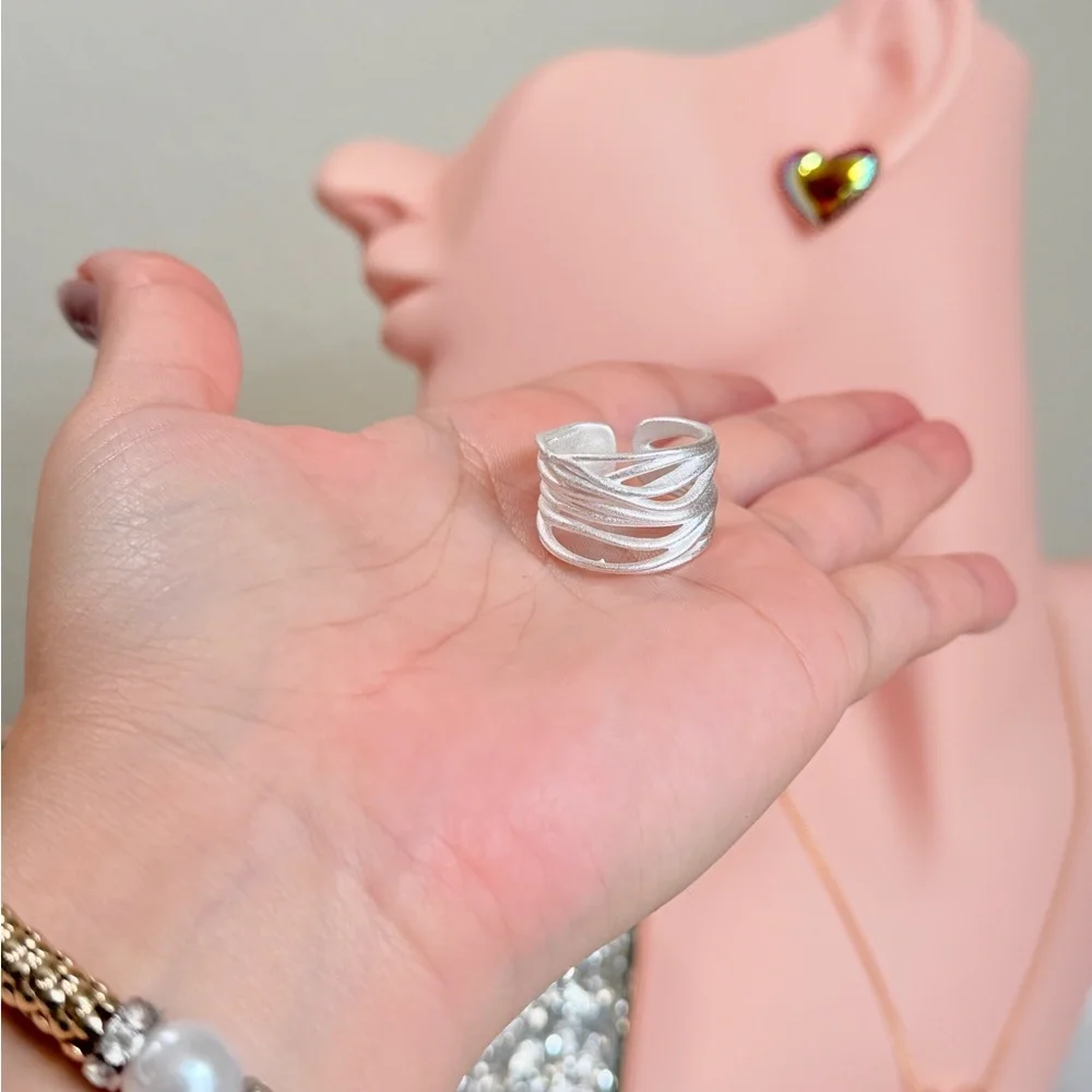 ⚜️ S925 Elegant Silver Wrap Ring